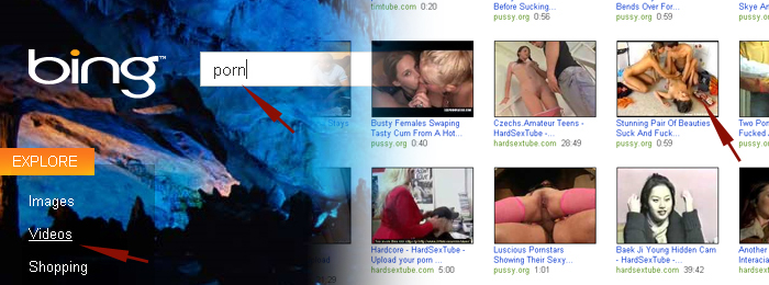 Bing Porno Suche